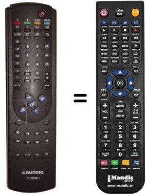 Télécommande équivalente Grundig ST 63-655 TEXT