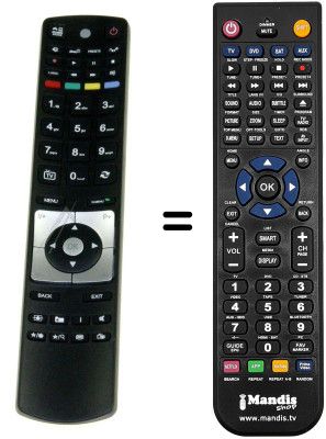 Télécommande équivalente QILIVE Q 1527