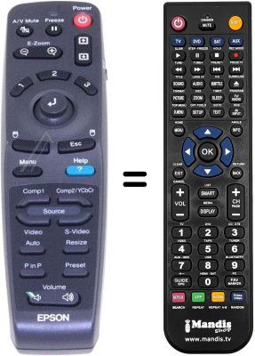 Gleichwertige Fernbedienung Epson 1231016