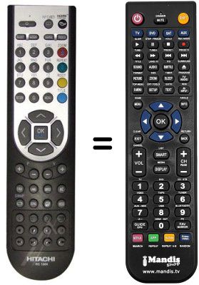 Replacement remote control Hitachi L22DP03UB
