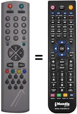 Télécommande équivalente Techwood TK2907RF