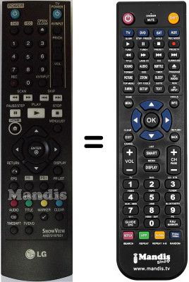 Gleichwertige Fernbedienung LG AKB72197601 Gleichwertige Fernbedienung LG AKB72197601