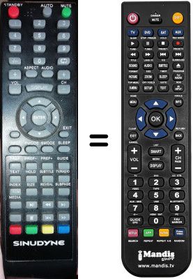 Télécommande équivalente Sinudyne SYU32K300