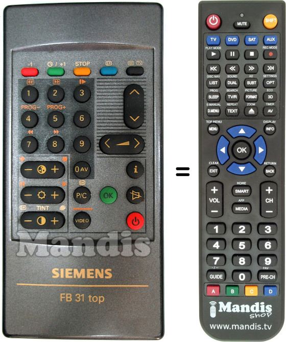 Replacement remote control Siemens FB 31 TOP