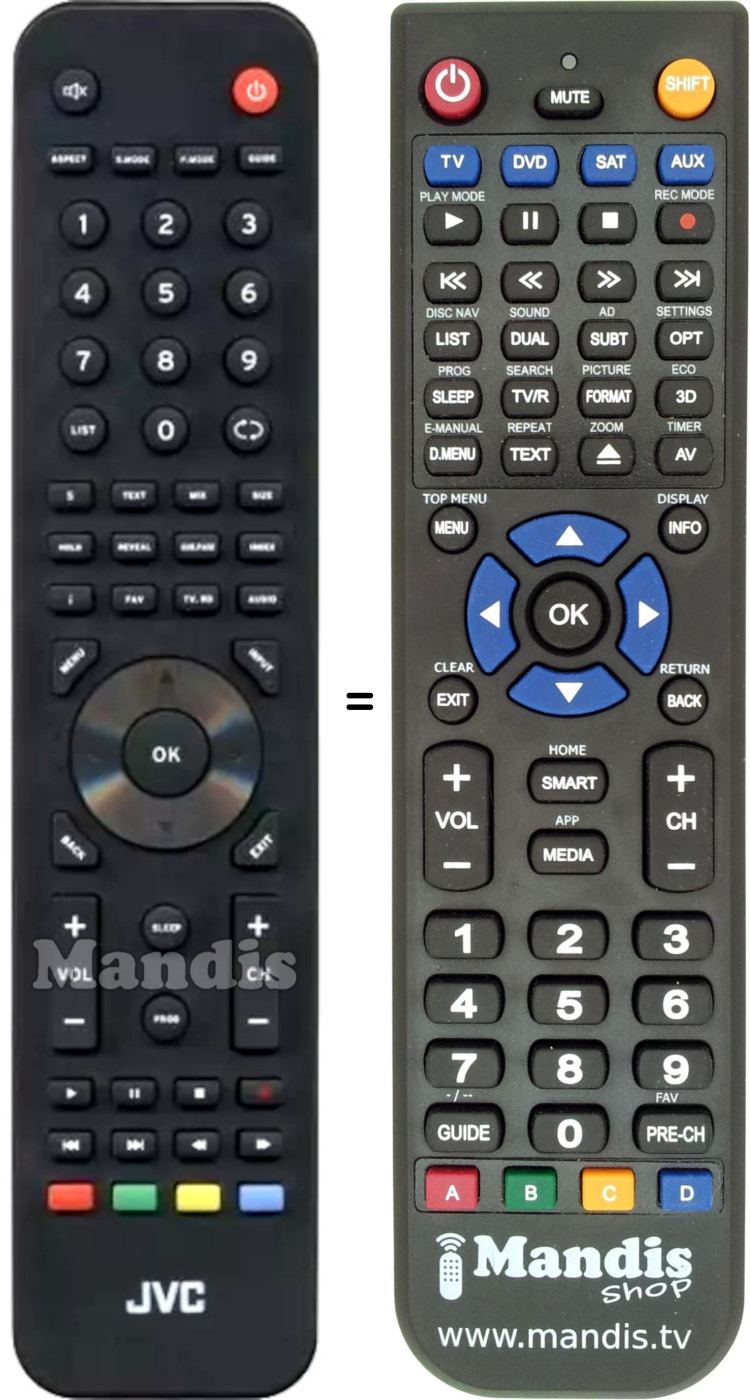 Replacement remote control KT1157-SX
