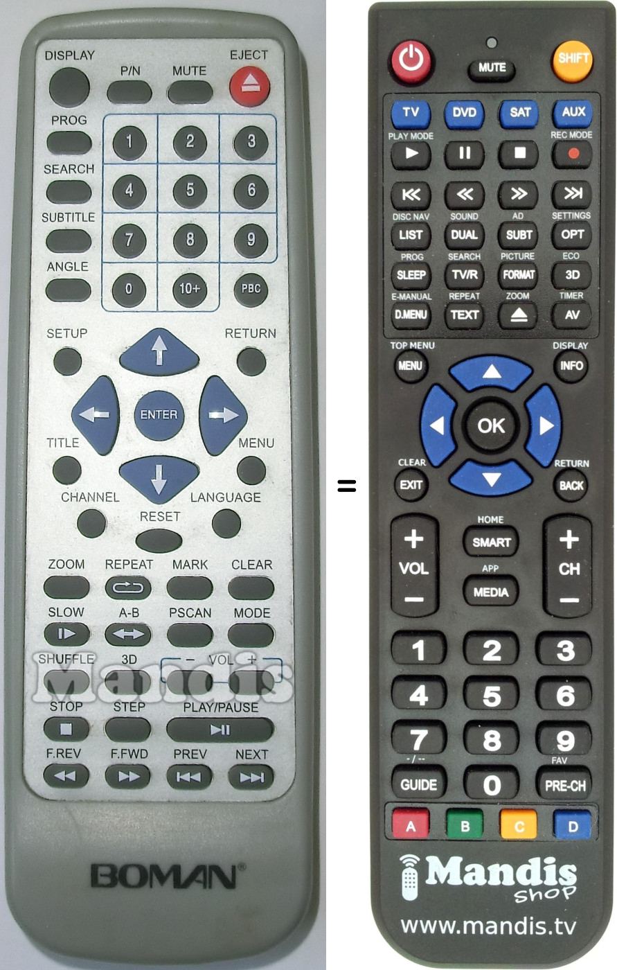 Replacement remote control BOM001