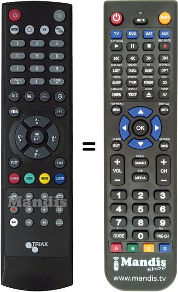 Replacement remote control THR9500
