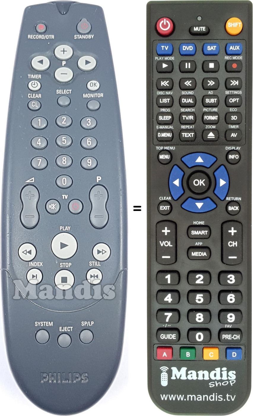 Télécommande équivalente 862266174101