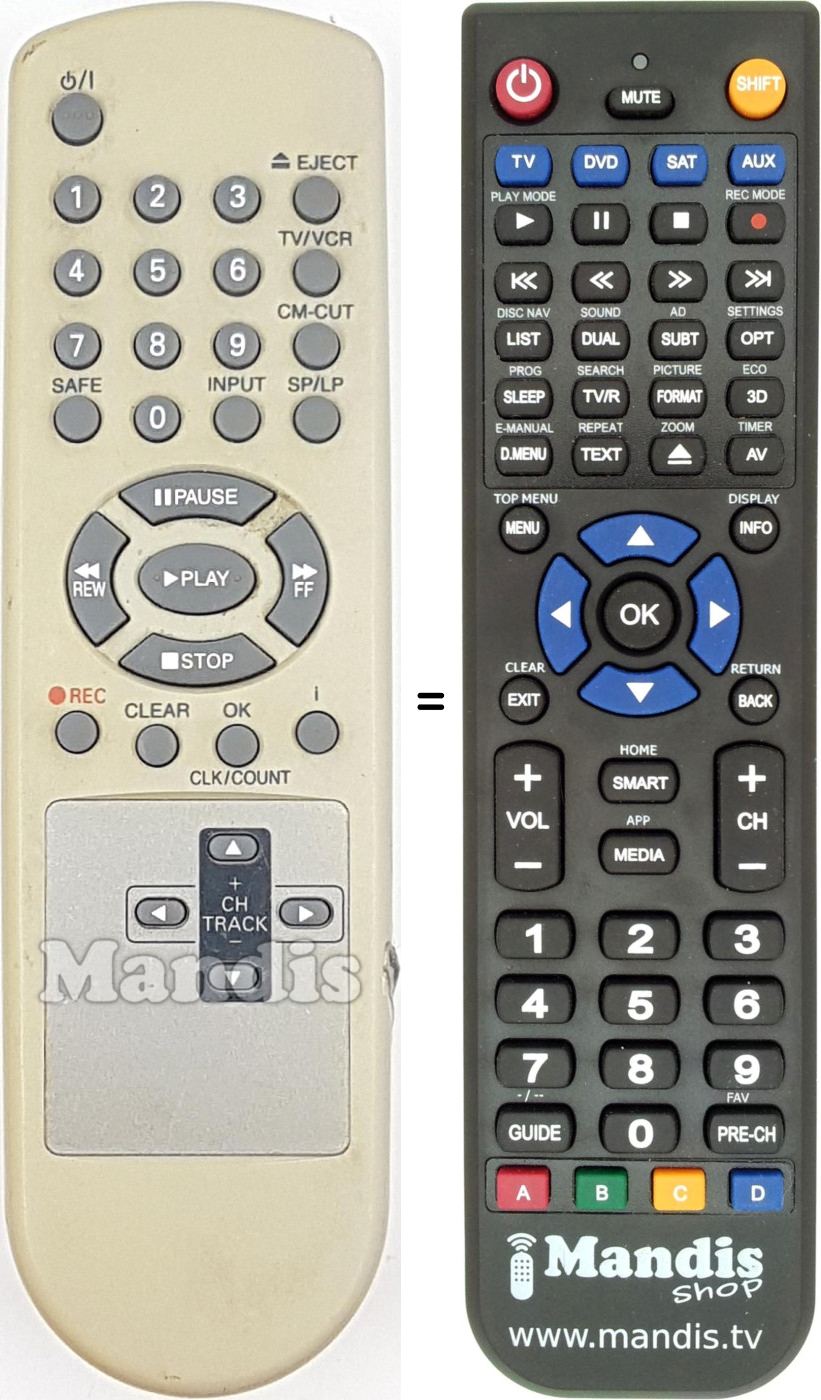 Télécommande équivalente REMCON1716