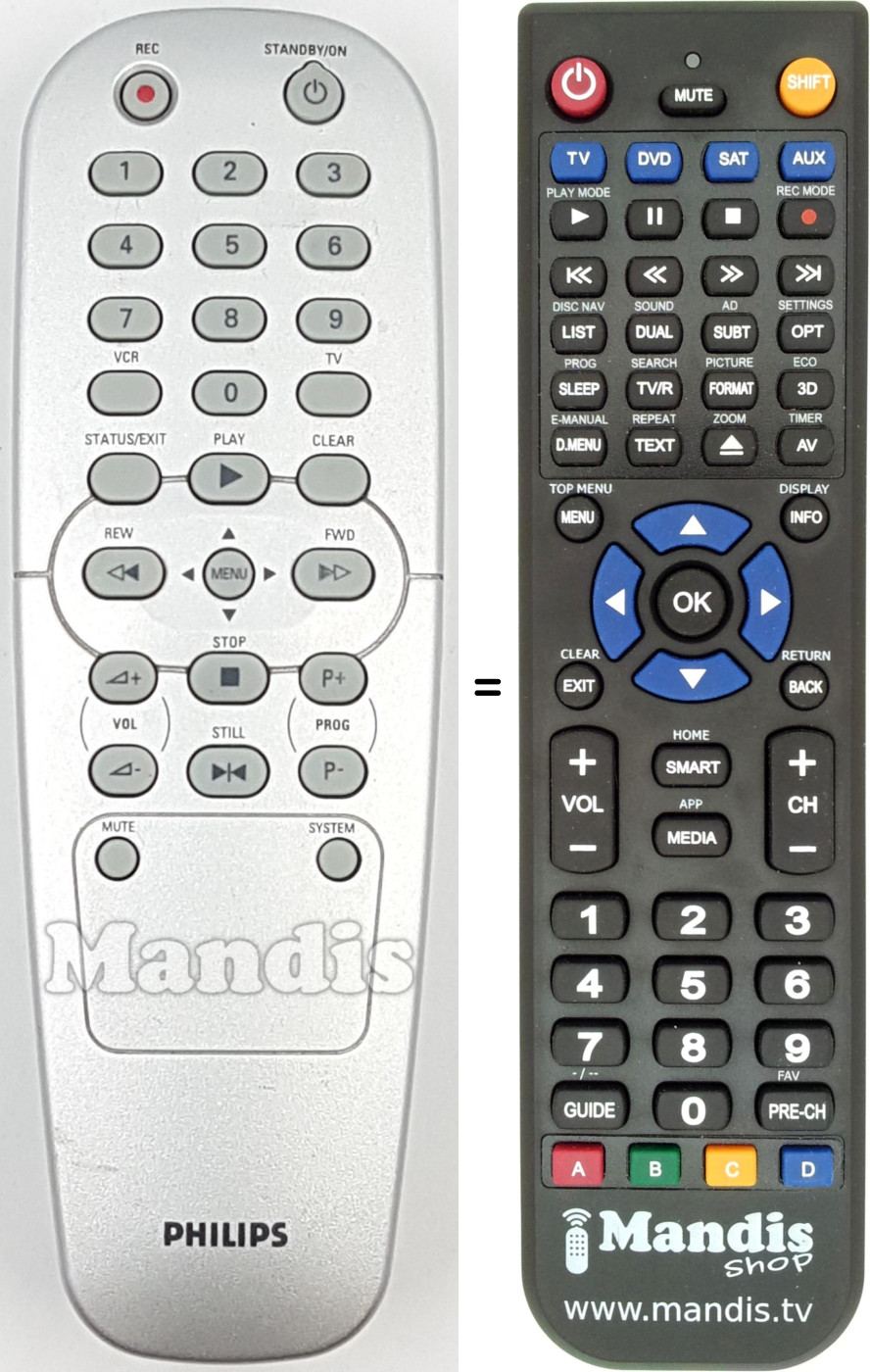 Télécommande équivalente REMCON1724