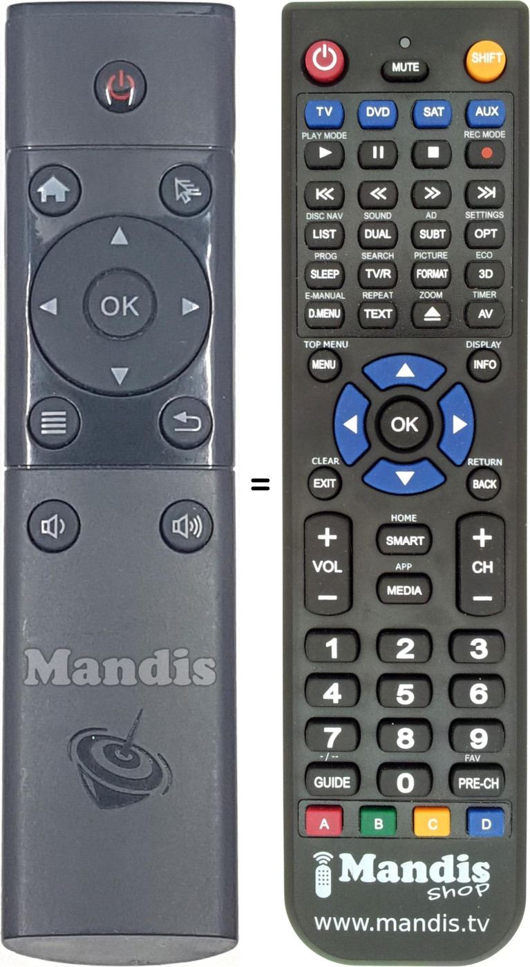 Télécommande équivalente REMCON1772