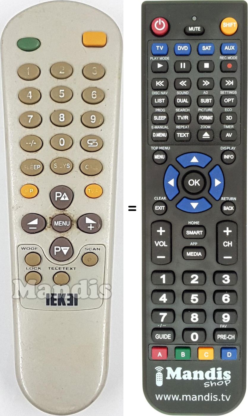 Replacement remote control REMCON1841