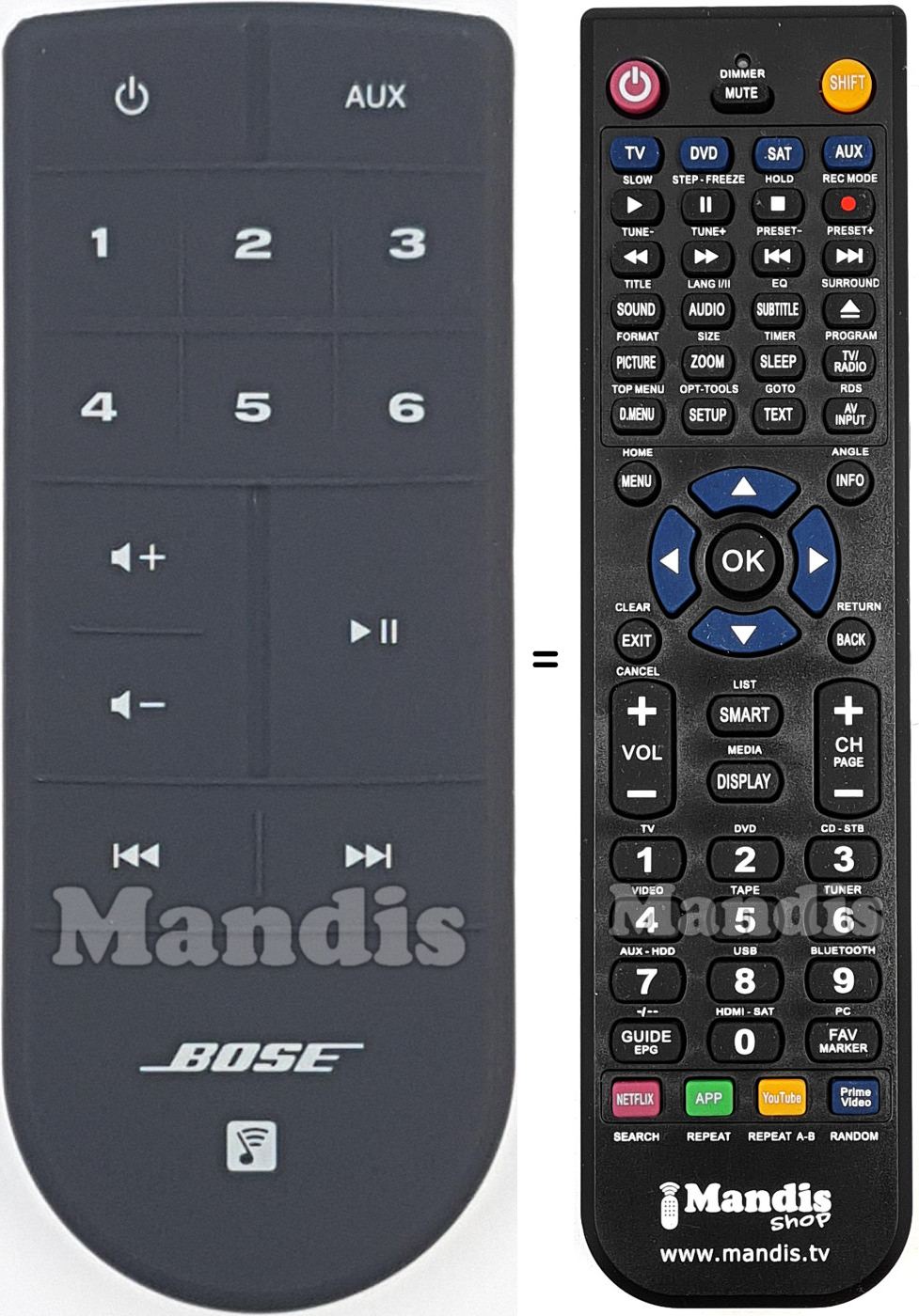 Replacement remote control 355239-1010
