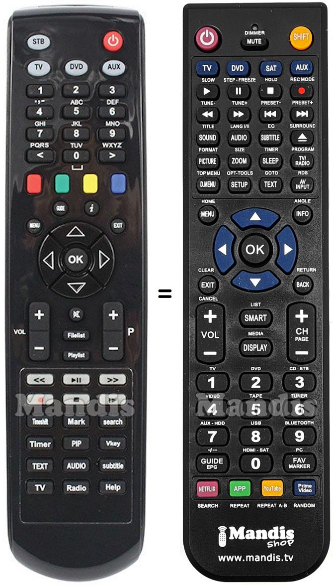 Replacement remote control Clarke Tech REMCON048