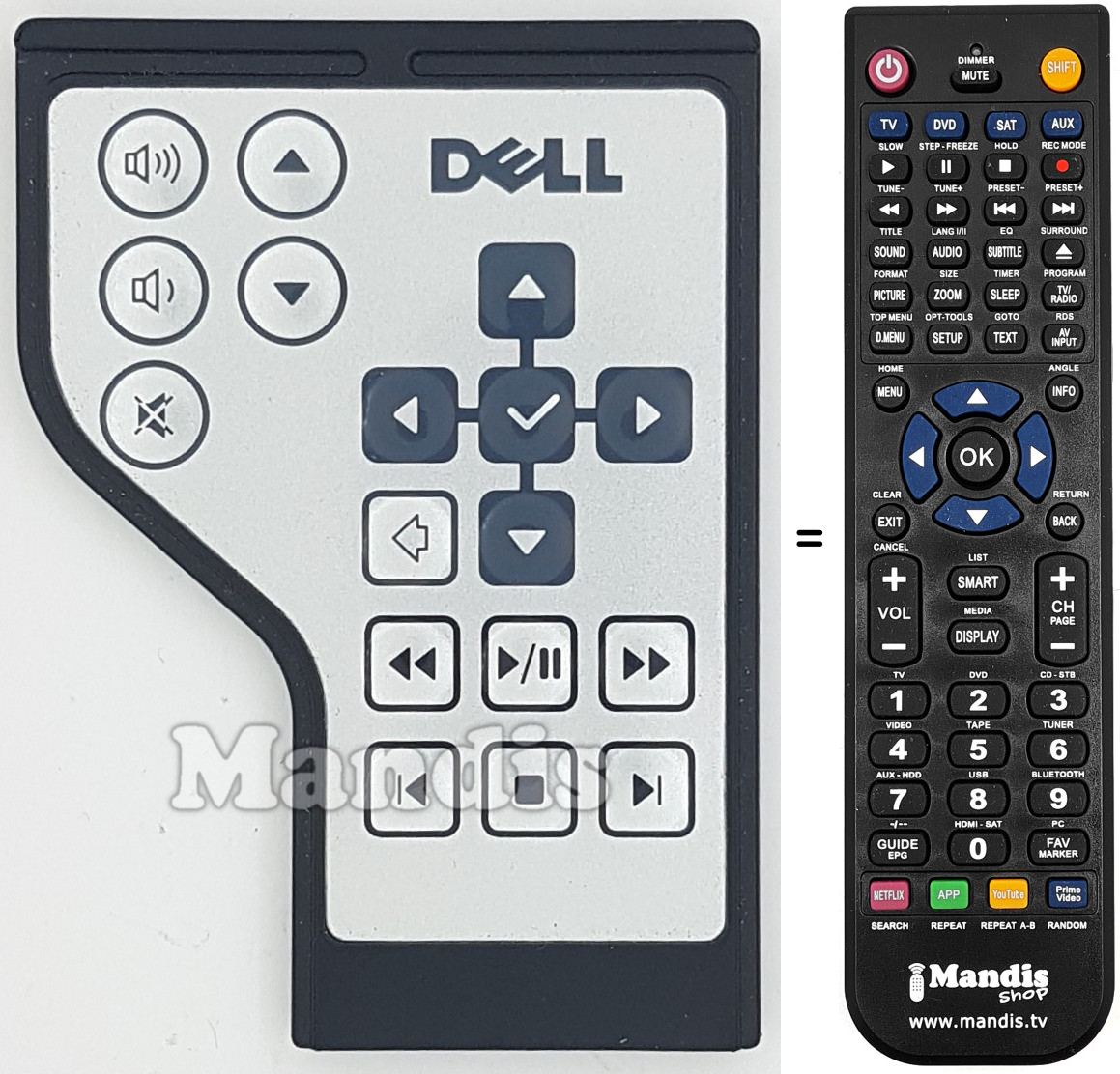 Télécommande équivalente RC1761701-00