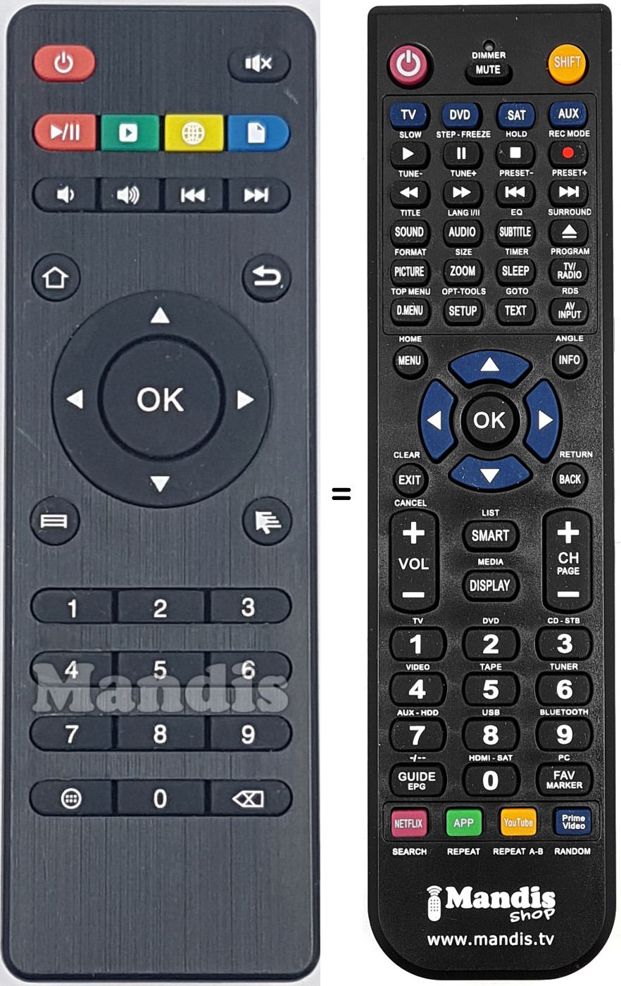 Télécommande équivalente REMCON2013