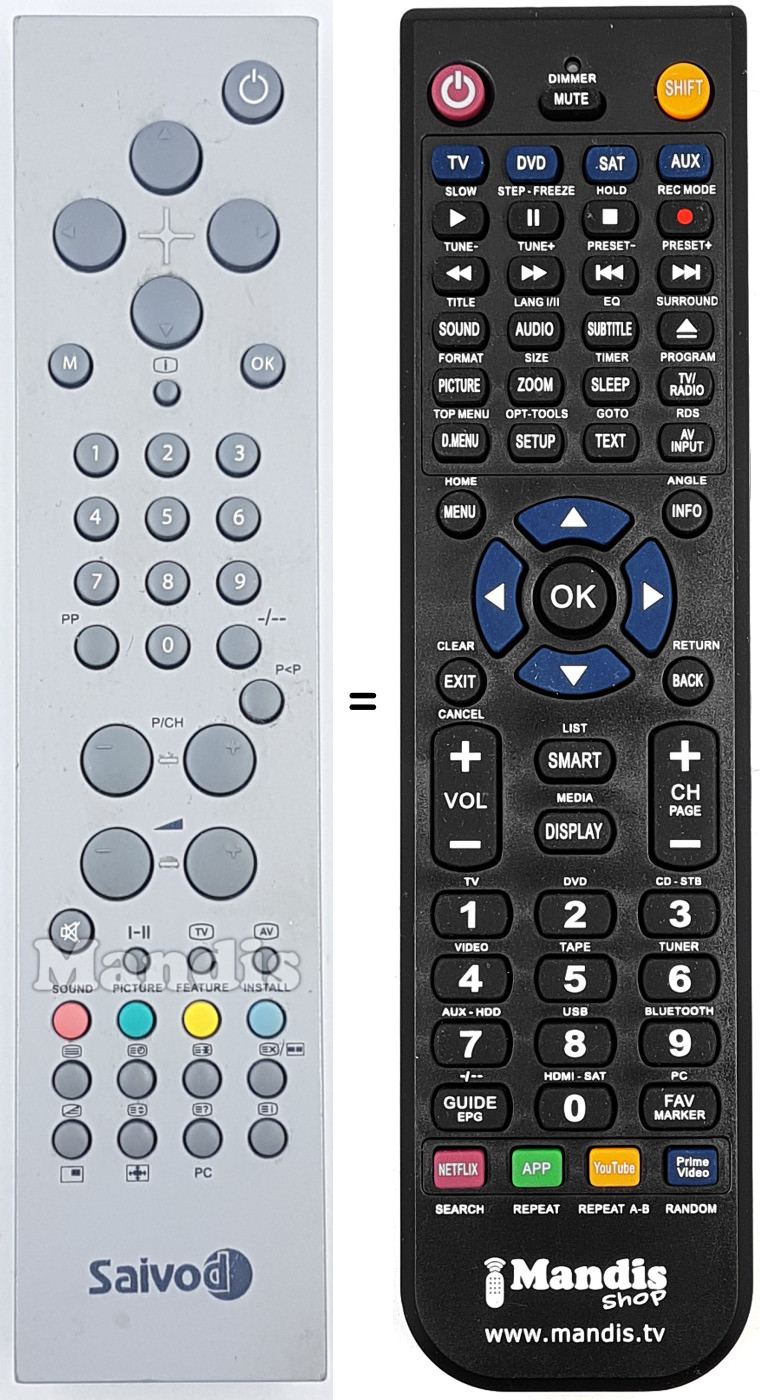 Télécommande équivalente SAI004