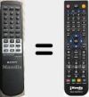 Replacement remote control for RM-DX153