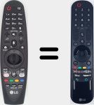 Original remote control MR21GA (AKB76039701)