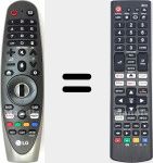 Télécommande universelle Universal TV LG