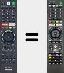 Télécommande universelle Universal TV Sony