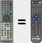Télécommande pour remplacer VXX3069 (076R0JZ060)
