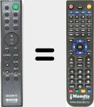 Replacement remote control for RMT-AH410U (1-493-358-11)