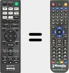 Télécommande pour remplacer RMT-AA400U (149336911)