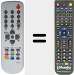 Replacement remote control for R-40A15 (48B5748A0801)