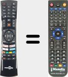 Télécommande pour remplacer RC4390P (23573871)
