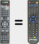Télécommande pour remplacer RC039SR (30701025300AS)