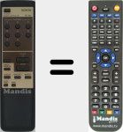 Télécommande pour remplacer RC-824 (3990350003)