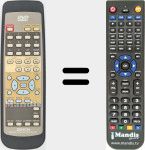 Télécommande pour remplacer RC543 (3990593006)