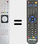 Télécommande pour remplacer TS4-R5 NETFLIX (759551873500)