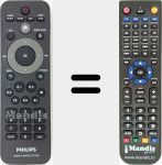 Télécommande pour remplacer RC-2802 (996580009131)
