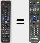 Replacement remote control for TM1250 (AA59-00582A)