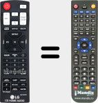 Télécommande pour remplacer AKB74955362