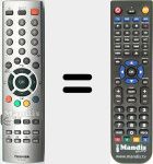 T&eacute;l&eacute;commande pour remplacer CT-90126