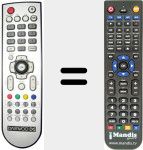 Replacement remote control for REMCON1150
