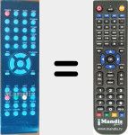 Replacement remote control for LTV1932D