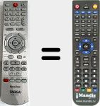 Télécommande pour remplacer DRH-5500X v2