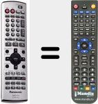 T&eacute;l&eacute;commande pour remplacer EUR7624KC0