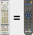 Replacement remote control for EUR7635020