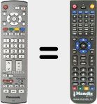 T&eacute;l&eacute;commande pour remplacer EUR7651060