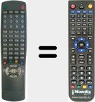 Replacement remote control for LCD32HDTK(TV)