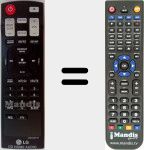 Replacement remote control for AKB73655707