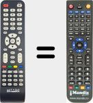 Replacement remote control for MIE020V25