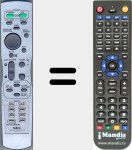 Télécommande pour remplacer RP-112