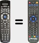 Replacement remote control for RC-390M (24140390B)