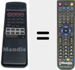 Télécommande pour remplacer AXD7053